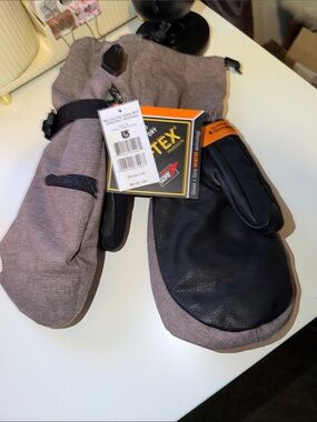 Gore Men's Chestnut Heather Mittens - Gore-Tex Waterproof NWT